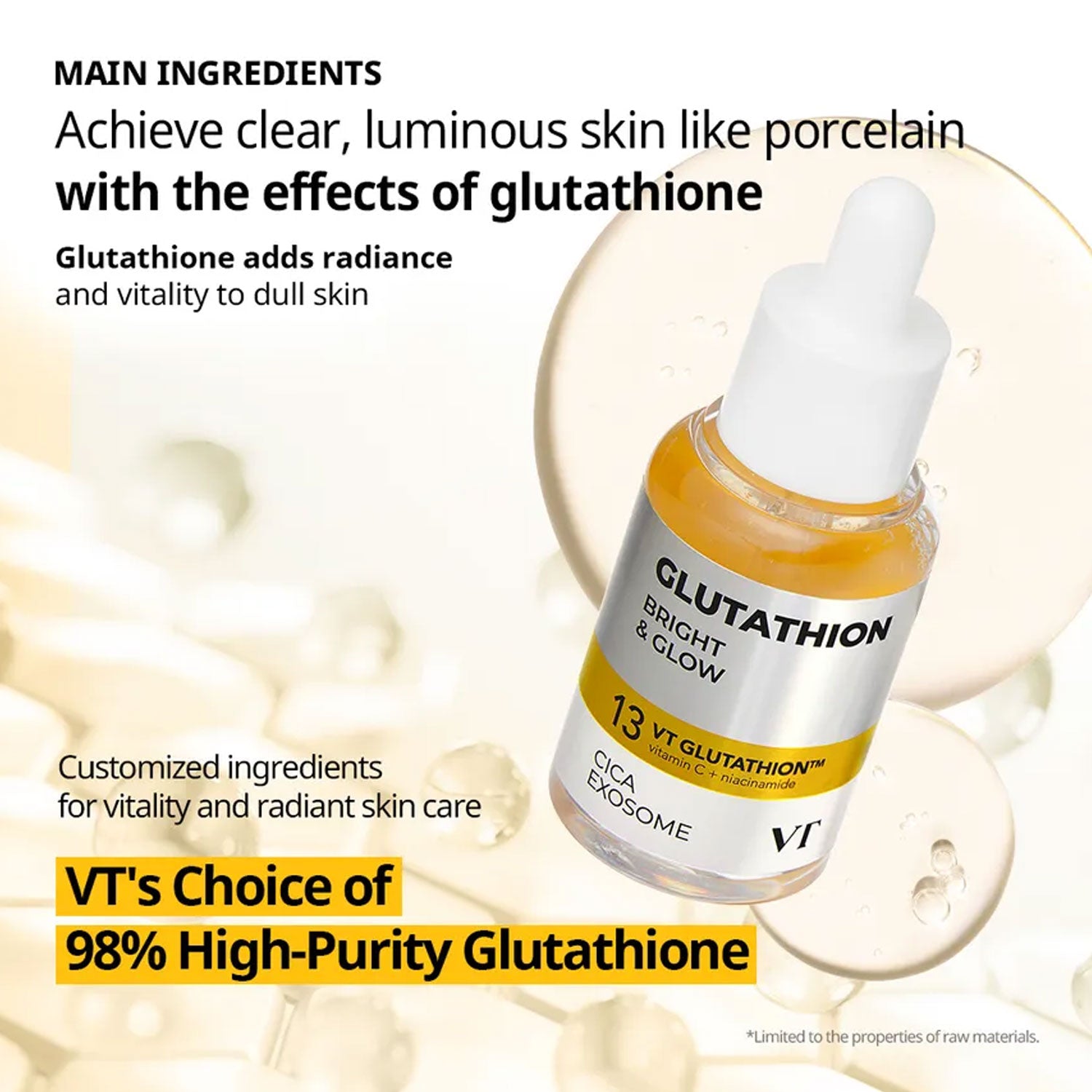 glutathione in cosmetics G2 Brightening Ampoule – VT India BULLETPROOF Quantity:30 capsules Chemical structure of glutathione
