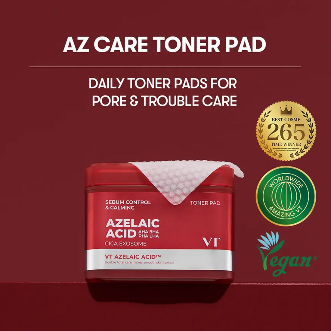 Azelaic Acid Toner Pad - 60 pads