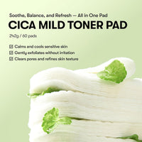 CICA Mild Toner Pad - 60 pads