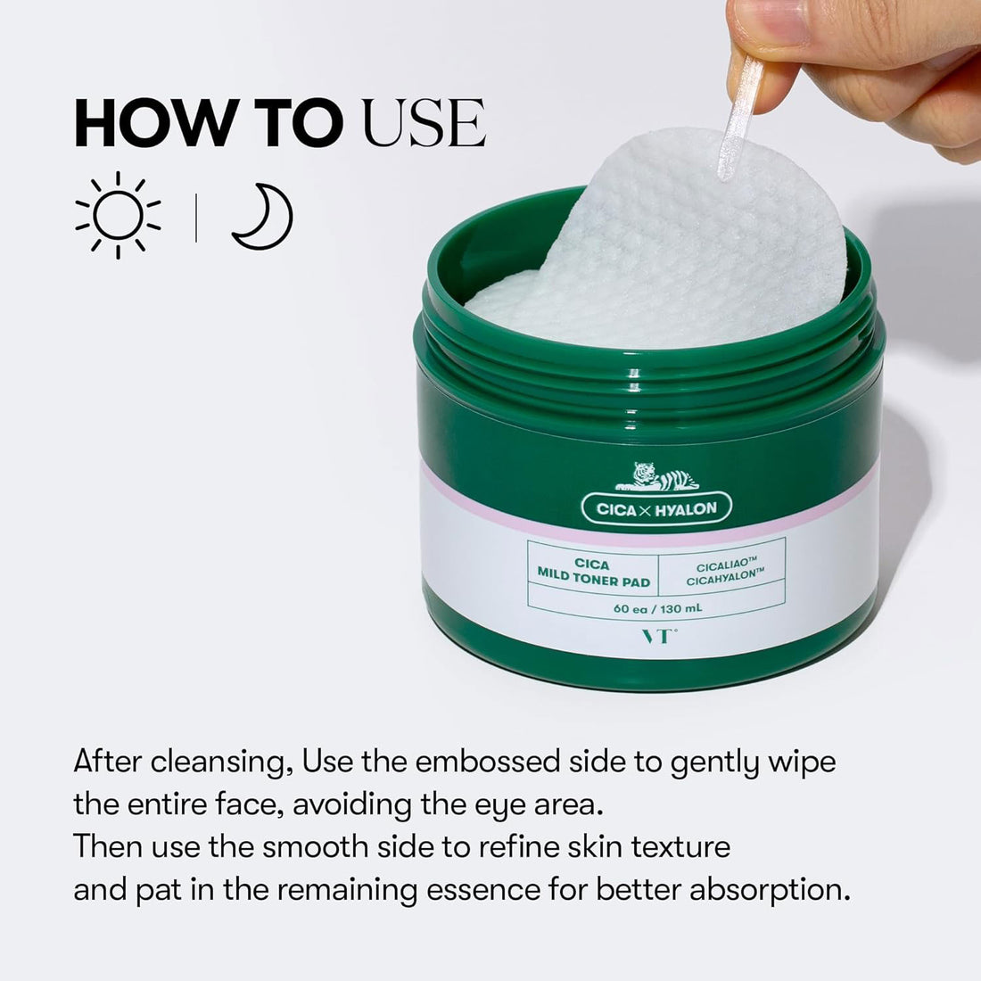 CICA Mild Toner Pad - 60 pads