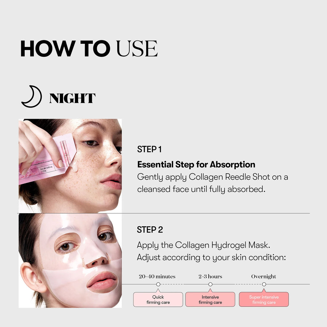 Collagen Reedle Shot 100 2 Step Hydrogel Mask